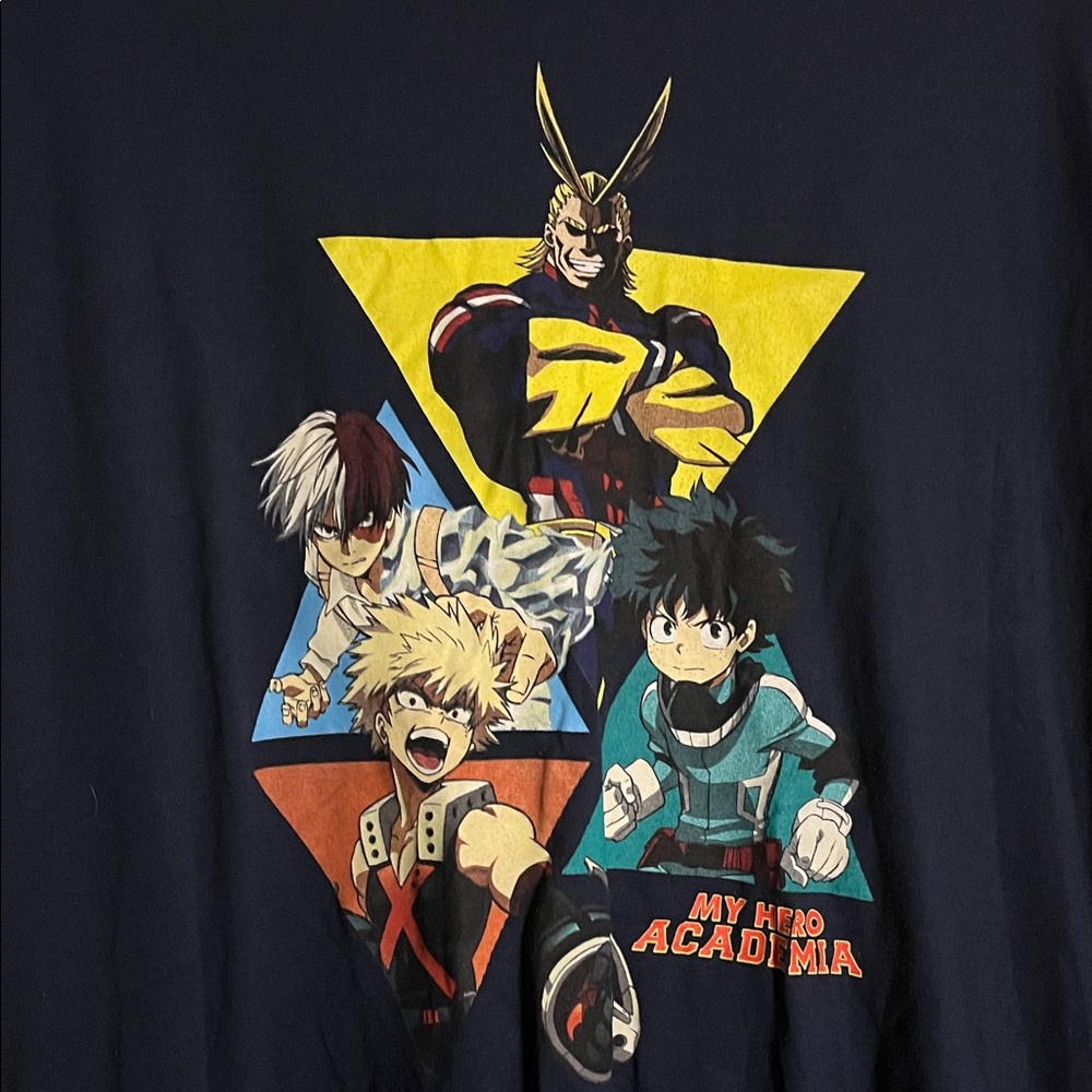 😄My hero academia anime tshirt graphic large